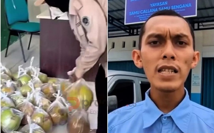 Video Kelapa Muda di SDN 001 Muara Badak Viral, Kepala SPPG Beri Klarifikasi