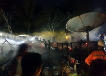 Barak Karyawan PT Rea Kaltim Ludes Terbakar di Kukar, Kerugian Rp300 Juta