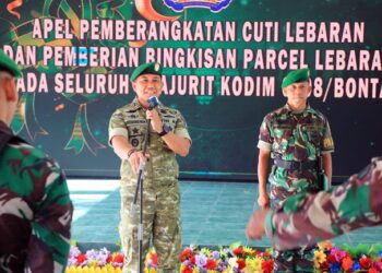 Cuti Lebaran Dimulai, Dandim Bontang Ingatkan Prajurit Tetap Disiplin