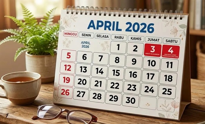 Daftar Tanggal Merah April 2026, Ada Long Weekend di Awal Bulan