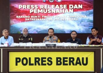 Kurir Sabu 10 Kg Ditangkap di Berau, Disembunyikan di Pintu Mobil