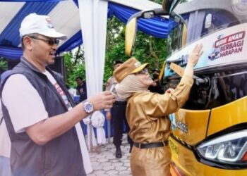 Wali Kota Bontang Lepas Mudik Gratis PKT, Tujuan Samarinda hingga Banjarmasin