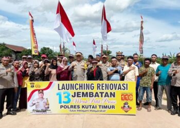 Perkuat Akses Warga, Polres Kutai Timur Bangun 13 Jembatan Presisi