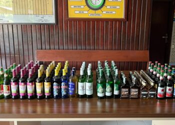 Polres Berau Amankan Penjual Miras Ilegal, 105 Botol Disita dari Warung di Merapun