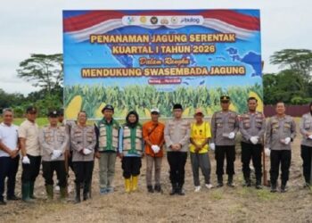 Polres Bontang Tanam Jagung Serentak, Dukung Swasembada Pangan Nasional