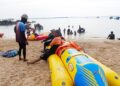 Wahana Banana Boat di Beras Basah Bontang Sehari Raup hingga Rp3 Juta saat Lebaran