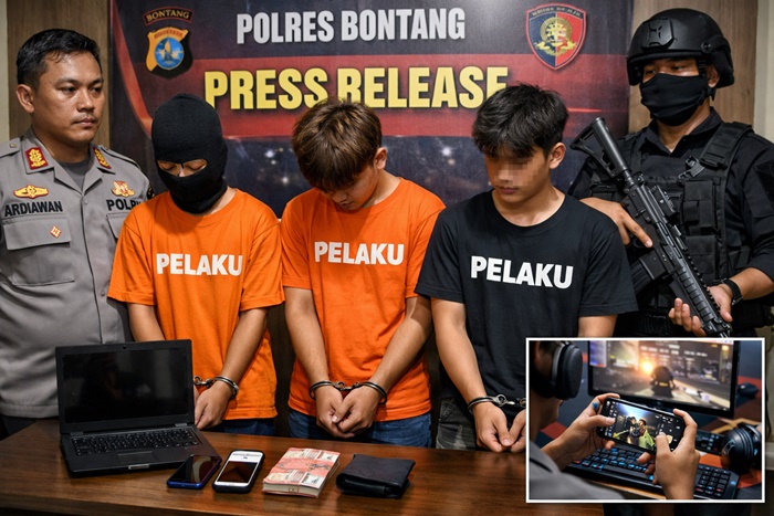 Butuh Uang Main Gim, 3 Remaja di Bontang Nekat Curi Ponsel dan Laptop
