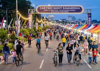 Samarinda Uji Coba Car Free Night di Jalan Kusuma Bangsa, 270 UMKM Siap Ramaikan
