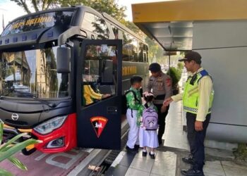 Dua Rute Disiapkan, Bus Sekolah Gratis Brimob Polda Kaltim Layani Pelajar Balikpapan