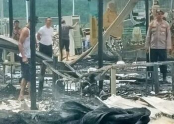 Api dari Bakar Sampah Hanguskan Bengkel di Kota Bangun, Rugi Rp200 Juta