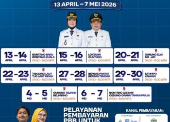 Jadwal Lengkap Jebol Bontang 2026, Bayar PBB di Semua Kelurahan