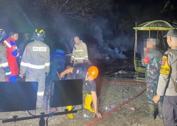 Percikan Listrik Picu Kebakaran Bengkel di Penajam Kaltim, Kerugian Tembus Rp1 Miliar