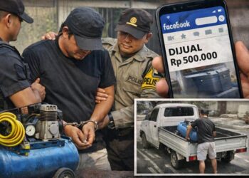 Residivis di Kukar Curi Kompresor, Jual via Facebook, Uangnya Dipakai Judol