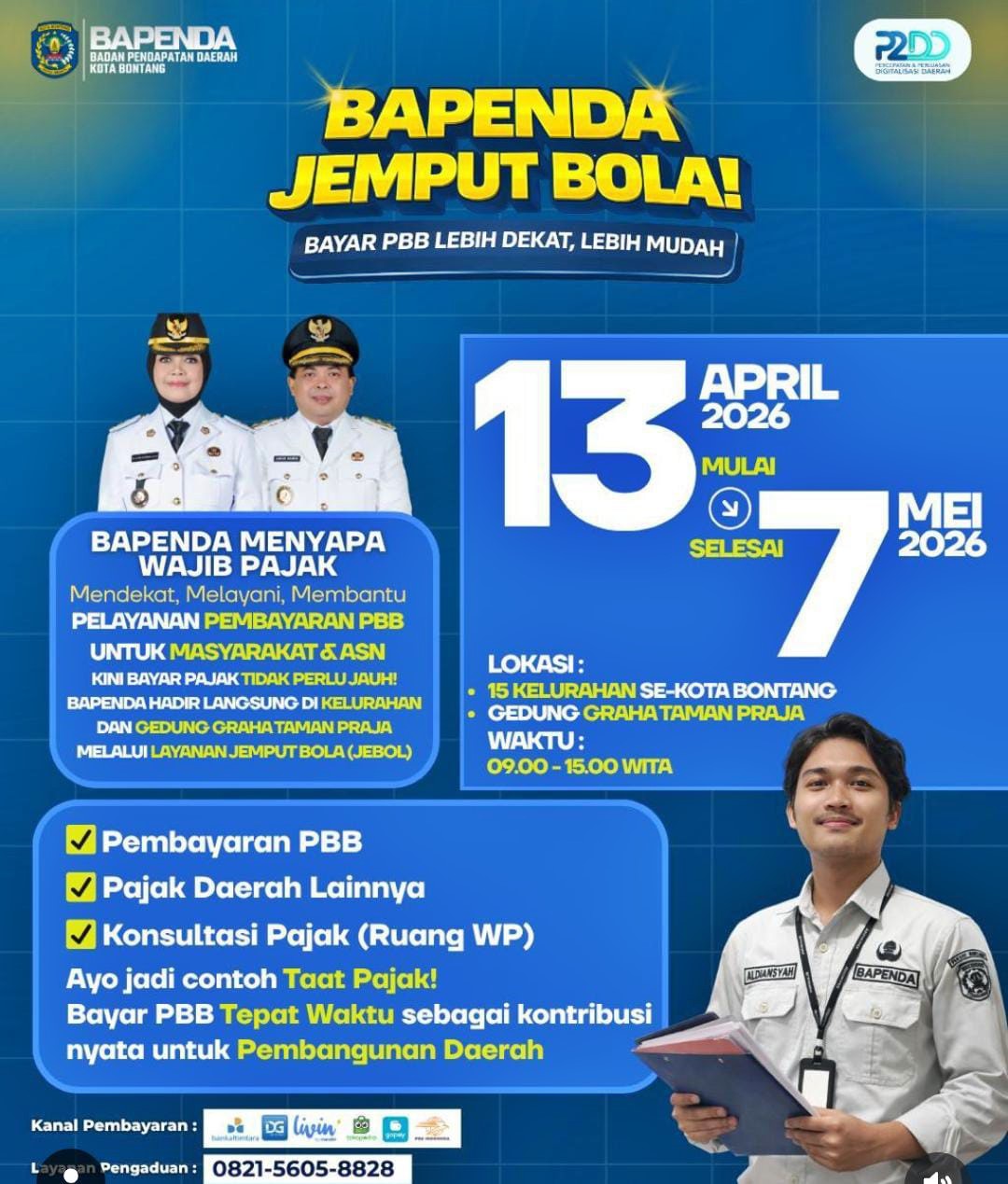 Tak Perlu Antre, Bayar Pajak di Bontang Kini Bisa Dekat Rumah