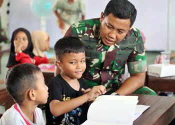 Kodim 0908/Bontang Luncurkan Program Belajar Bersama Ceria, Gratis untuk Anak-Anak