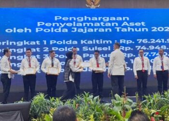 Ditreskrimsus Polda Kaltim Raih Peringkat Nasional Penyelamatan Aset Korupsi