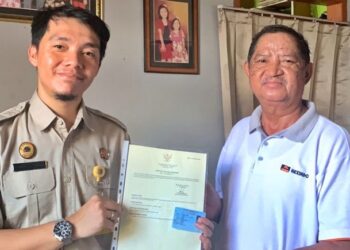 BPN Bontang Hadirkan Layanan Antar Sertipikat untuk Lansia dan Disabilitas