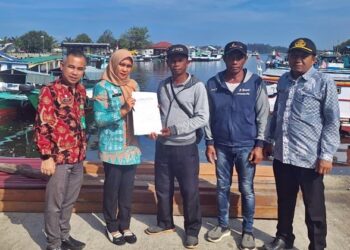 Bantuan Material Datang, TPS Malahing Bontang yang Roboh Mulai Dibangun Kembali