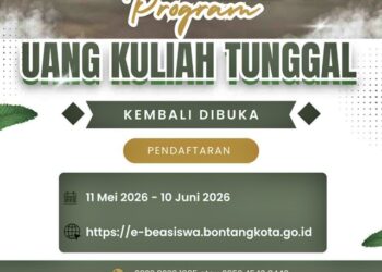 Bantuan UKT Bontang 2026 Dibuka, Syarat IPK Diturunkan jadi 3,00