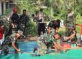 Dandim 0908/Bontang Tinjau Pembangunan Jembatan TMMD di Gunung Telihan