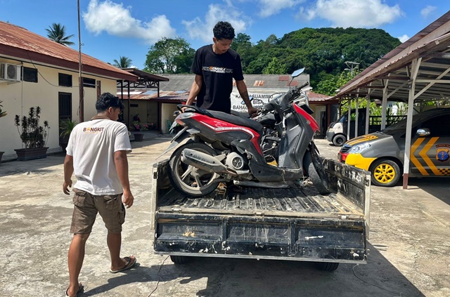 Hampir Lolos ke Gorontalo, Maling Motor di Sangkulirang Akhirnya Tertangkap