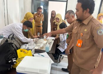 Tes Urine 17 Aparat Tanjung Laut Indah Bontang, Semua Negatif Narkoba