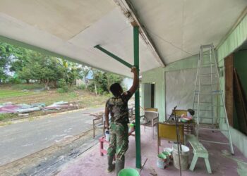 RTLH Baharudin Hampir Rampung, TMMD Bontang Ubah Rumah Reyot jadi Layak Huni