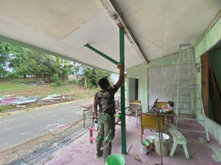RTLH Baharudin Hampir Rampung, TMMD Bontang Ubah Rumah Reyot jadi Layak Huni