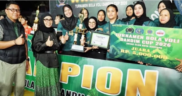 Ribuan Warga Bontang Padati Final Dandim Cup 2026, Erista dan Pupuk Kaltim Rebut Gelar Juara