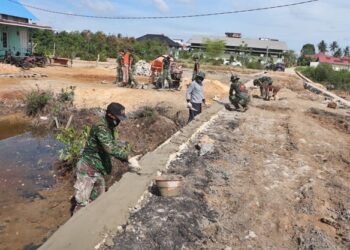 TMMD Ke-128 Bontang Kebut Pembangunan Jalan di Bontang Kuala