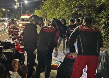 Dua Motor Tabrakan di Jalan Cipto Mangunkusumo Bontang, Korbannya Emak-Emak