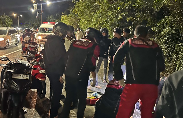 Dua Motor Tabrakan di Jalan Cipto Mangunkusumo Bontang, Korbannya Emak-Emak