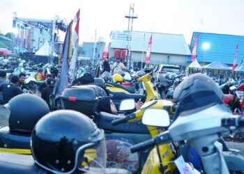 Ribuan Vespa 'Kepung' Samarinda, Bukti Solidaritas Tanpa Sekat