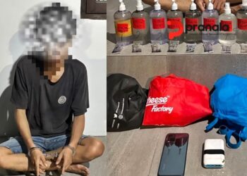 Kontrakan Penajam Digerebek, Polda Kaltim Temukan 5 Liters Cairan Sabu Jaringan Malaysia