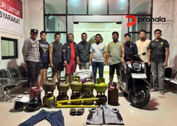 Modal Gunting Besi, Pria di Kutim Gasak 18 Tabung Gas Melon
